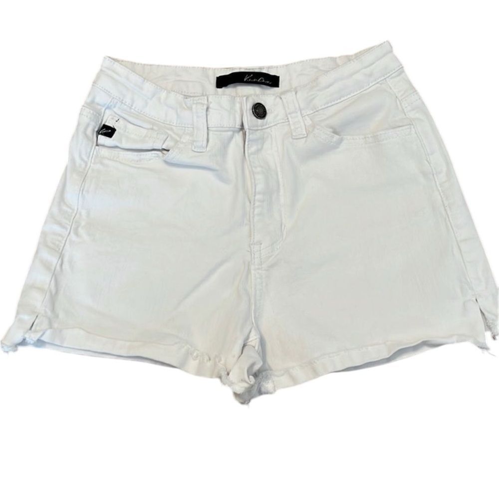 KanCan White Denim Shorts
